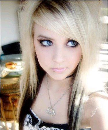 cute-blonde-emo-girl-scene-hair